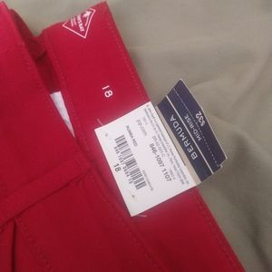 St John's Bay red Bermuda Shorts